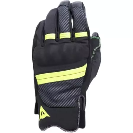 Gants Dainese Fulmine D-Dry Noir Jaune Fluo Gris Foncé