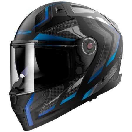 Casque LS2 FF811 Vector II Alizer Noir Bleu Mat