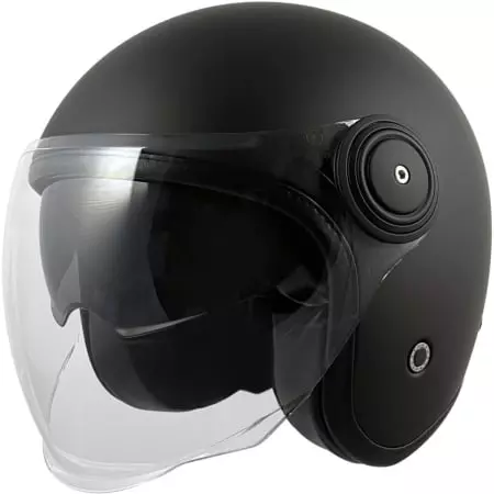 Casque Kokpit K-108B Black Edition Noir Mat - Casque Jet KOKPIT