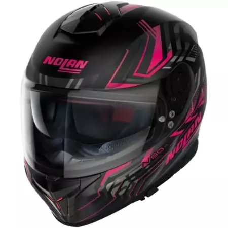 Casque Nolan N80-8 Turbolence N-Com 79 Noir Rose