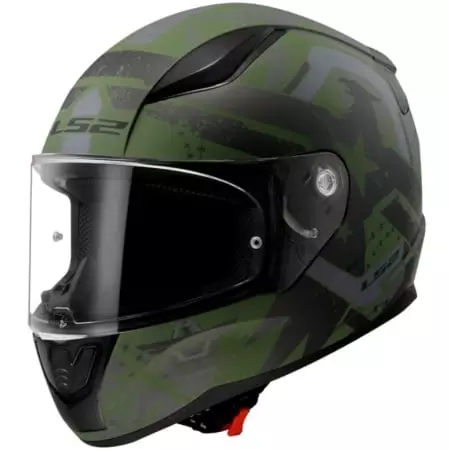 Casque LS2 FF353 Rapid II Thunderbirds Military Noir Vert Mat