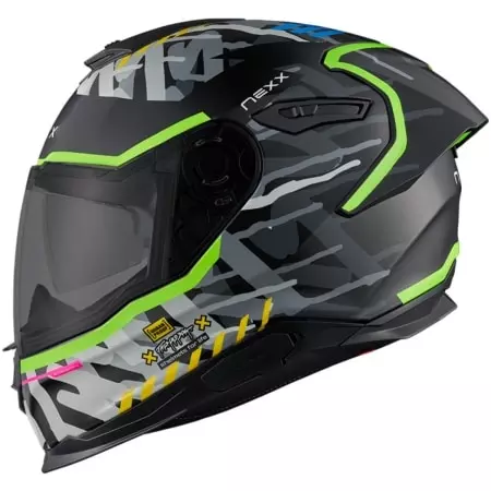 Casque Nexx Y.100R Urbangram Noir Mat - Casque Intégral NEXX