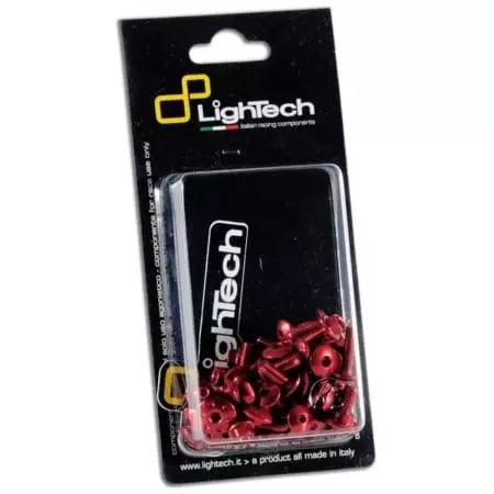 Kit Vis De Carénage Lightech Rouge Alu 1085392004 - Carénage et protection LIGHTECH