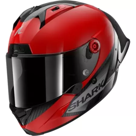 Casque Shark Aeron GP Blank SP Rouge Anthracite