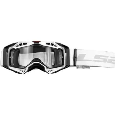 Masque Cross LS2 Aura Enduro Series Blanc