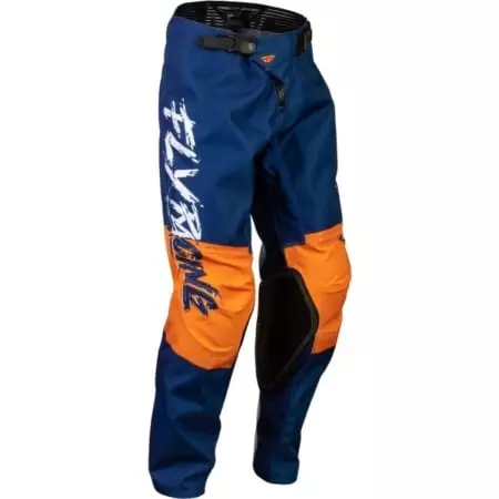 Pantalon Cross Enfant Fly Racing Kinetic Khaos 23 Blanc Navy Orange - Equipement cross enfant FLY RACING