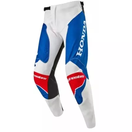 Pantalon Cross Honda Racer Iconic Blanc Bleu Rouge
