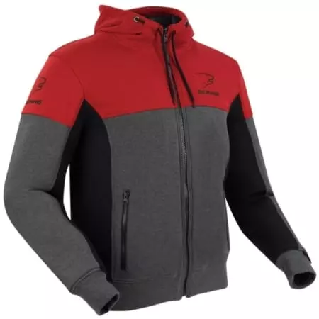 Blouson Bering Hoodiz Vented Anthracite Rouge