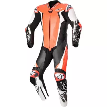 Combinaison Alpinestars Racing Absolute V2 Orange Fluo Blanc Noir