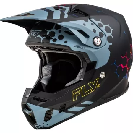 Casque Cross Fly Racing Formula CC Tektonic Noir Mat Slate - Casque Cross FLY RACING