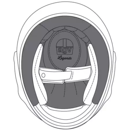 Coiffe AGV X3000 Premium Noir