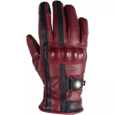 Gants Femme Helstons Tinta Bordeaux Bleu