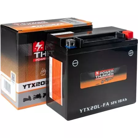 Batterie Power Thunder PTX20L-FA 12V 18Ah - Prête À L'emploi