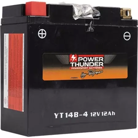 Batterie Power Thunder PT14B-4 12V 12Ah - Prête À L'emploi