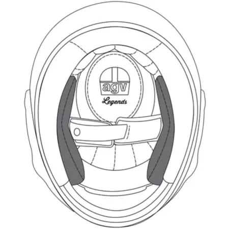 Mousses De Joues AGV X101 Noir