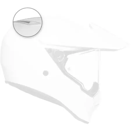 Kit Aération Supérieure Arrière (+Mesh) AGV Ax9/Ax 8 Evo/Ax 8 Dual Blanc