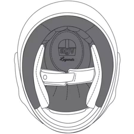 Coiffe AGV X101 Noir