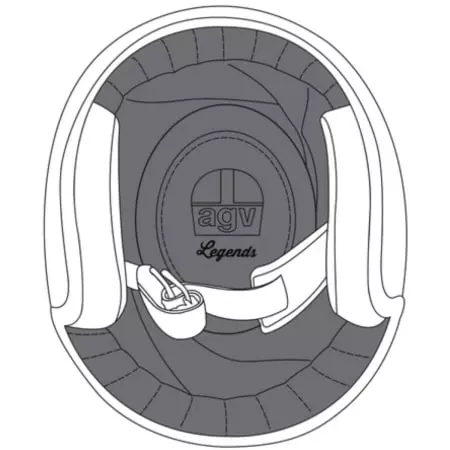 Coiffe AGV X70 Standard Noir