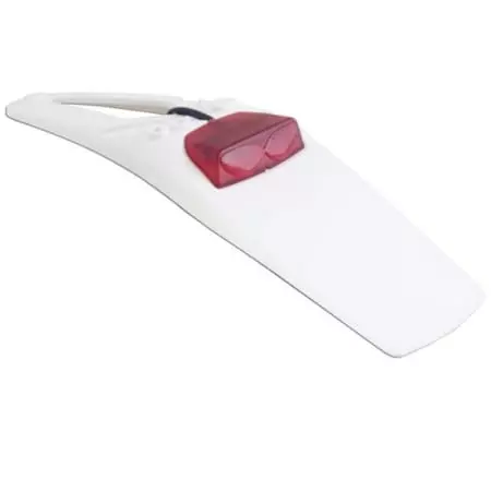 Extension Garde-Boue Arrière Extreme Blanc / Cabochon Rtech Rouge RPTLED3BN006