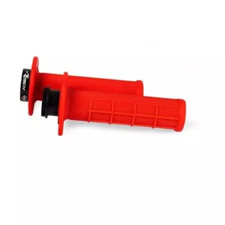 Poignées Rtech R20 Lock-On 1/2 Waffle Rouge Fluo RMPRRFBETA21