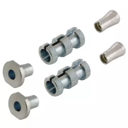 Entretoises Pour Guidon Percé 16-18Mm Argent Rtech RKITEXP018AC