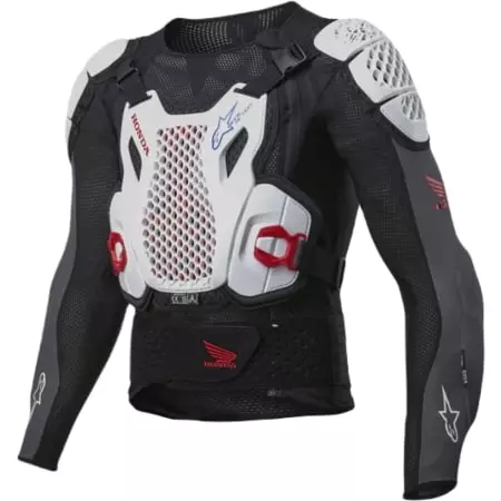 Gilet De Protection Alpinestars Honda Bionic Plus V2 Noir Blanc Bleu Rouge