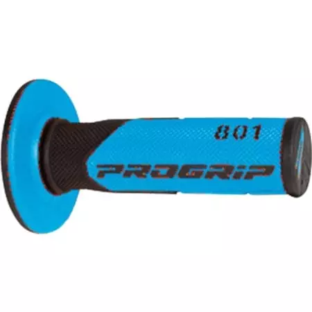 Poignées Progrip 801 22/25mm Noir Bleu Clair