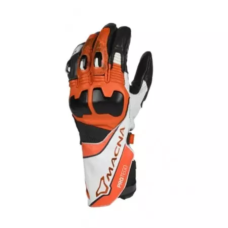 Gants Macna Protego Blanc Orange
