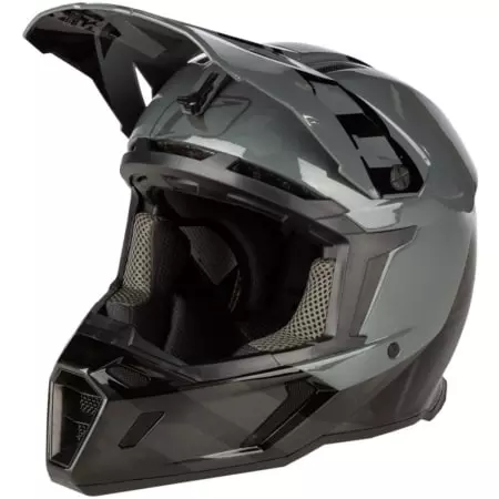 Casque Cross Klim F5 Koroyd Carbon Gris Foncé - Casque Cross KLIM