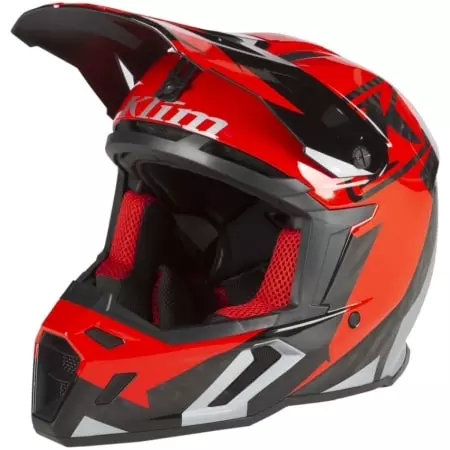 Casque Cross Klim F5 Carbon Rouge - Casque Cross KLIM