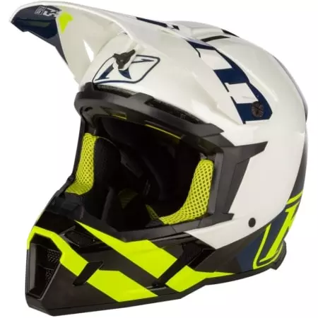 Casque Cross Klim F5 Koroyd Carbon Bleu Vif - Casque Cross KLIM