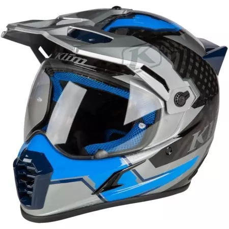 Casque Klim Krios Pro Carbon Bleu - Casque Adventure KLIM