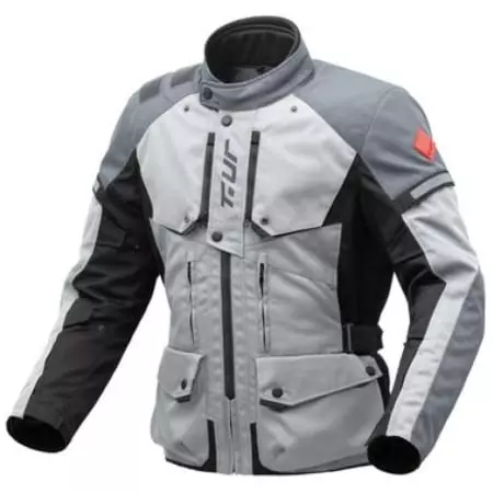 Veste T.UR Waypoint Gris Clair - Blouson Moto T.UR