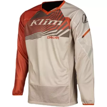 Maillot Cross Klim Dakar Beige Orange - Equipement Cross KLIM