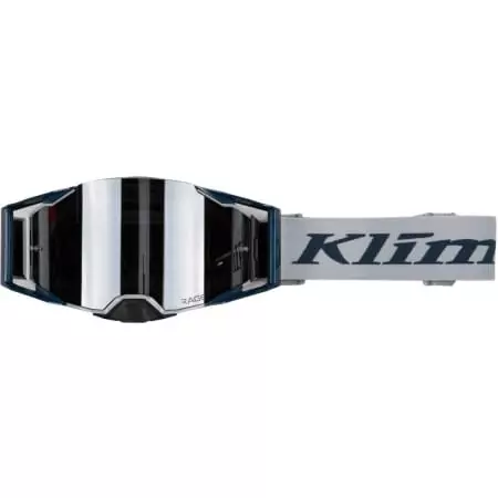 Masque Cross Klim Off Road Rage Silver Noir - Masque Cross KLIM