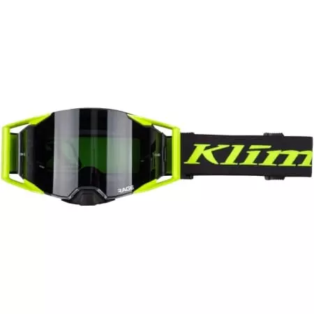 Masque Cross Klim Off Road Rage Noir Jaune - Masque Cross KLIM