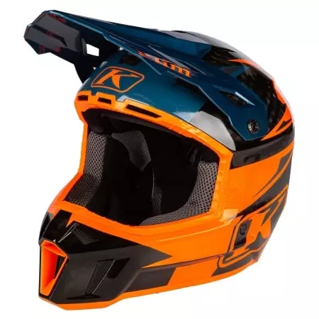 Casque Cross Klim F3 Carbon Pro Orange - Casque Cross KLIM