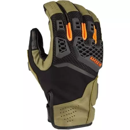 Gants Klim Baja S4 Beige Orange Noir - Gants Moto KLIM