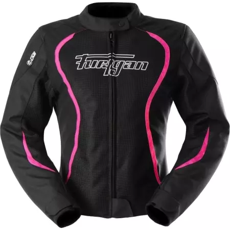Blouson Furygan Femme Odessa Vented 3In1 Noir Blanc Rose - Equipement Femme FURYGAN