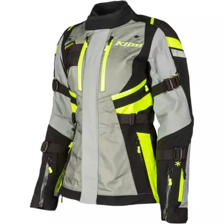 Veste Femme Klim Artemis Gore-Tex Gris Noir Jaune Fluo - Blousons et Vestes Moto Femme KLIM