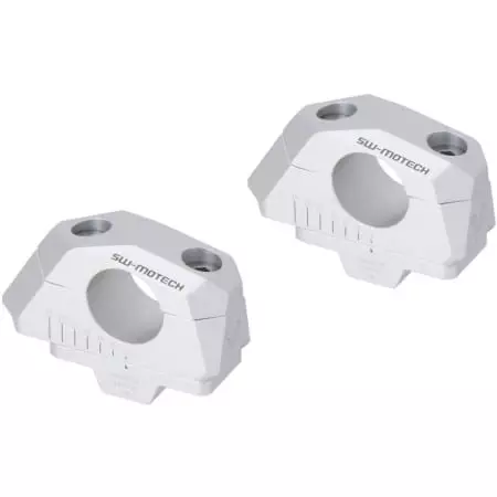 Réhausses Guidon SW-Motech Argent LEH.00.039.31000/S