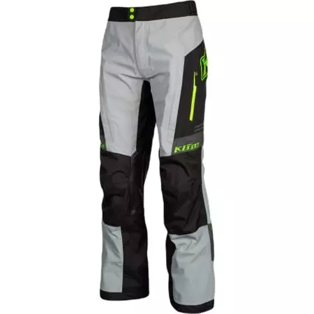 Pantalon Klim Traverse Gore-Tex Noir Gris Vert Fluo - Pantalon moto KLIM