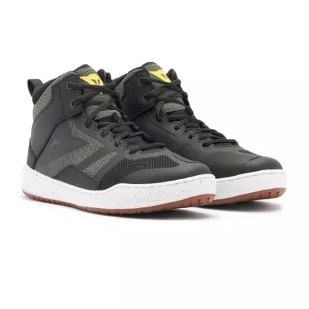 Baskets Dainese Suburb Air Noir Blanc Vert Armée