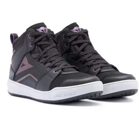 Baskets Femme Dainese Suburb D-WP Noir Blanc Violet Métal - Equipement Femme DAINESE
