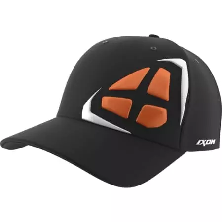 Casquette Ixon Mate Noir Blanc Orange
