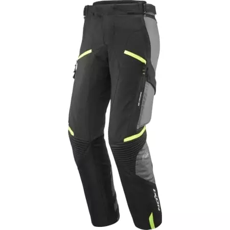 Pantalon Ixon Midgard Noir Gris Jaune Vif - Pantalon moto IXON
