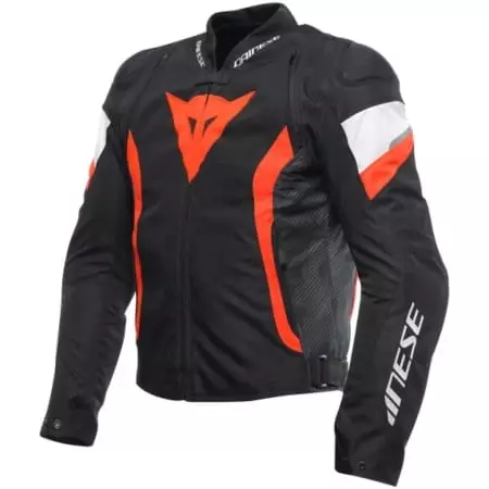 Blouson Dainese Avro 5 Tex Noir Rouge Fluo Blanc
