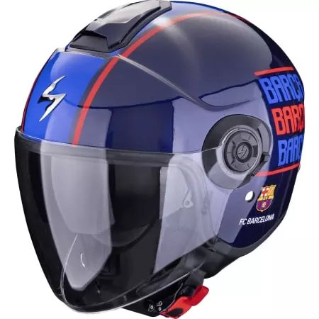 Casque Scorpion Exo-City II FC Barcelona Bleu