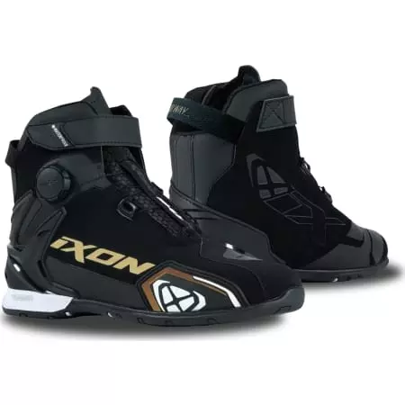 Baskets Femme Ixon Bull 2 Waterproof Lady Noir Blanc Or - Equipement Femme IXON