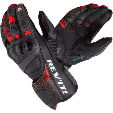 Gants Rev'It Control Noir Neon Rouge